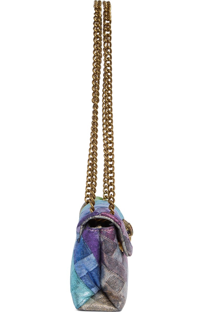 Kurt Geiger London Mini Kensington Quilted Convertible Shoulder Bag, Alternate, color, Rainbow Multi