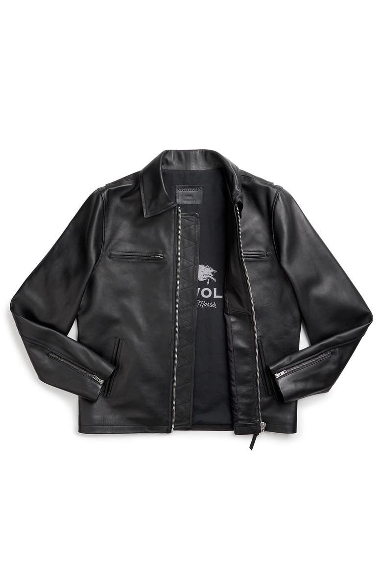 Last Wolf Rainer Moto  Jacket, Alternate, color, Black