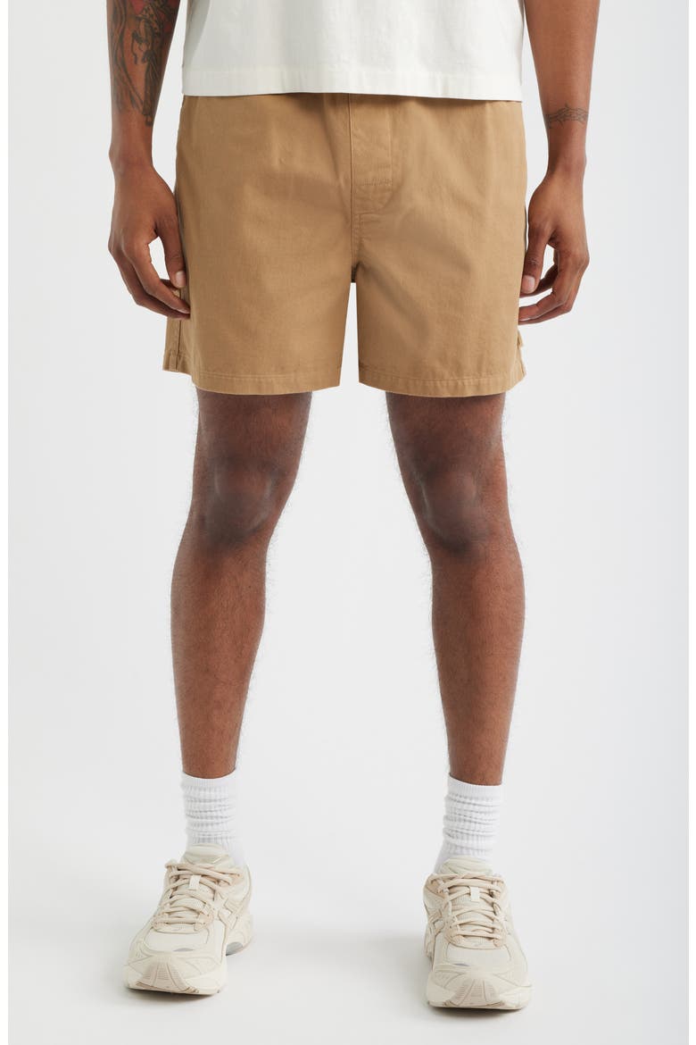 Leisure Cotton Twill Shorts, Main, color, TAN