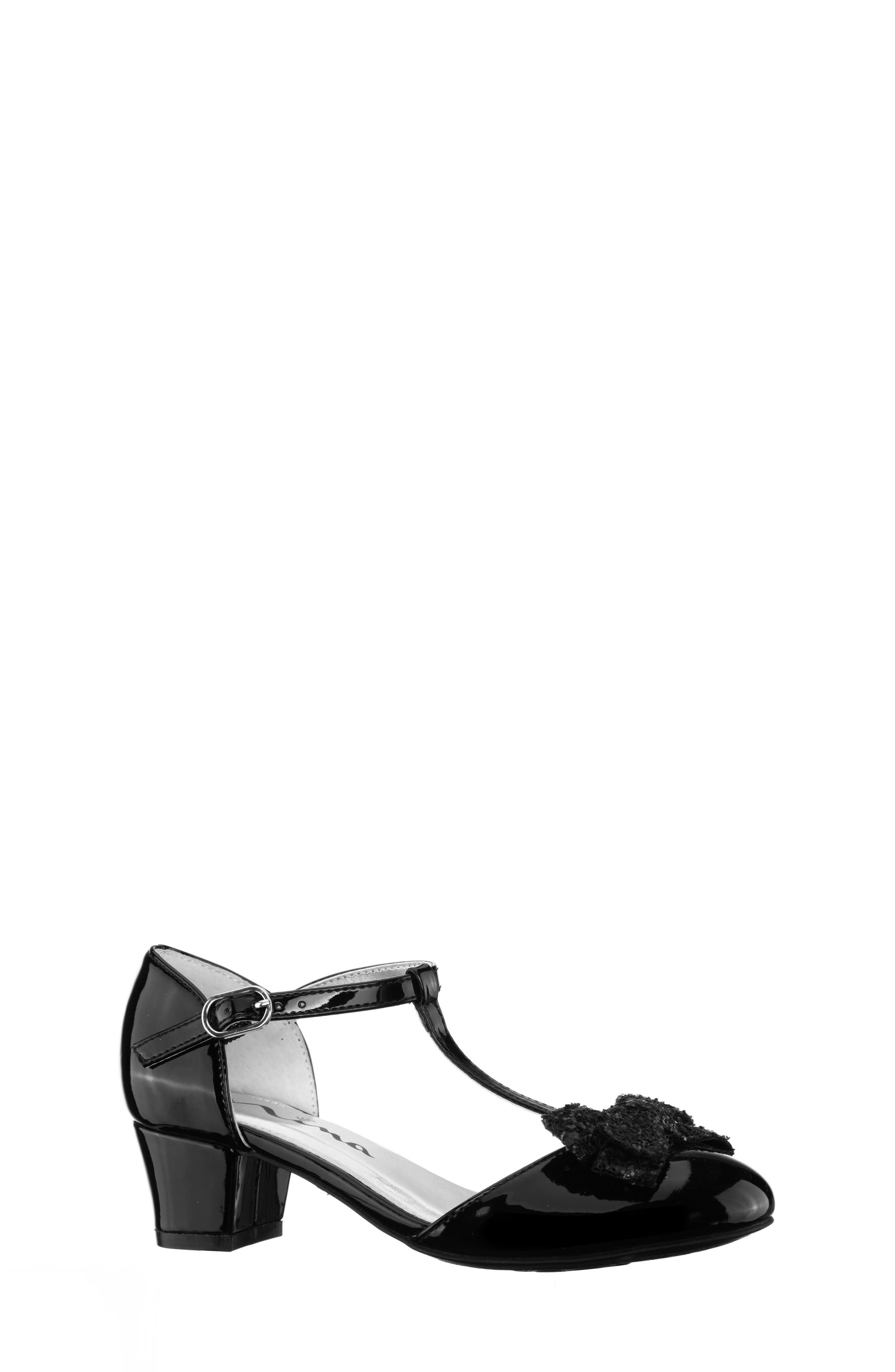 Nina Noemy Glitter Bow Dress Shoe, Main, color, 
