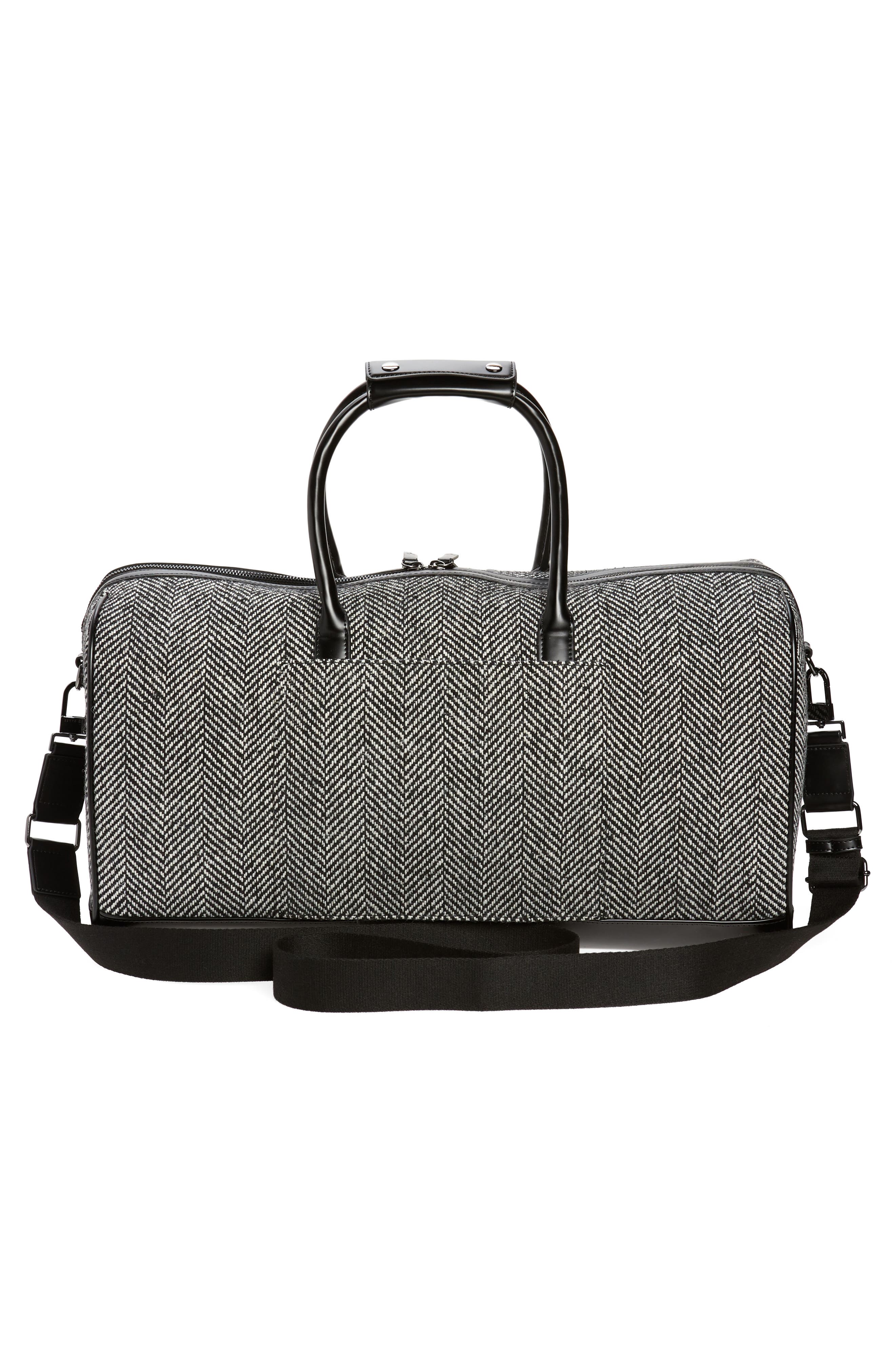 Ted Baker London Herringbone Holdall Bag, Alternate, color, 