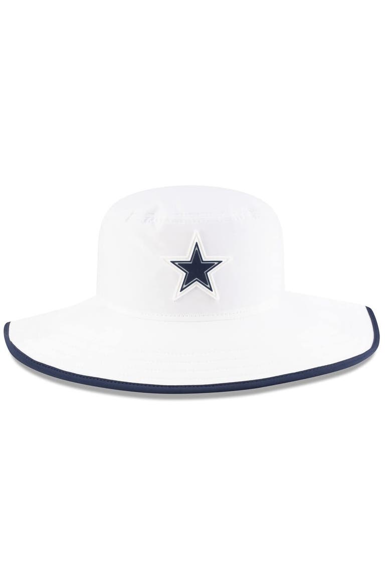Men's New Era  White Dallas Cowboys 2025 NFL Training Camp Panama Bucket Hat, Alternate, color, White