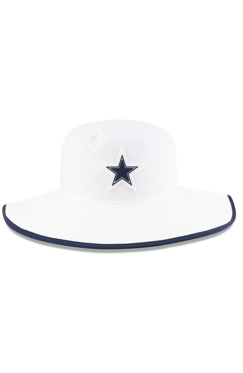 New Era Men's New Era White Dallas Cowboys 2025 NFL Training Camp Panama Bucket Hat, Alternate, color, White