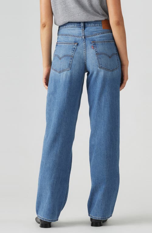 Levi's Baggy High Waist Wide Leg Cotton & Linen Dad Jeans