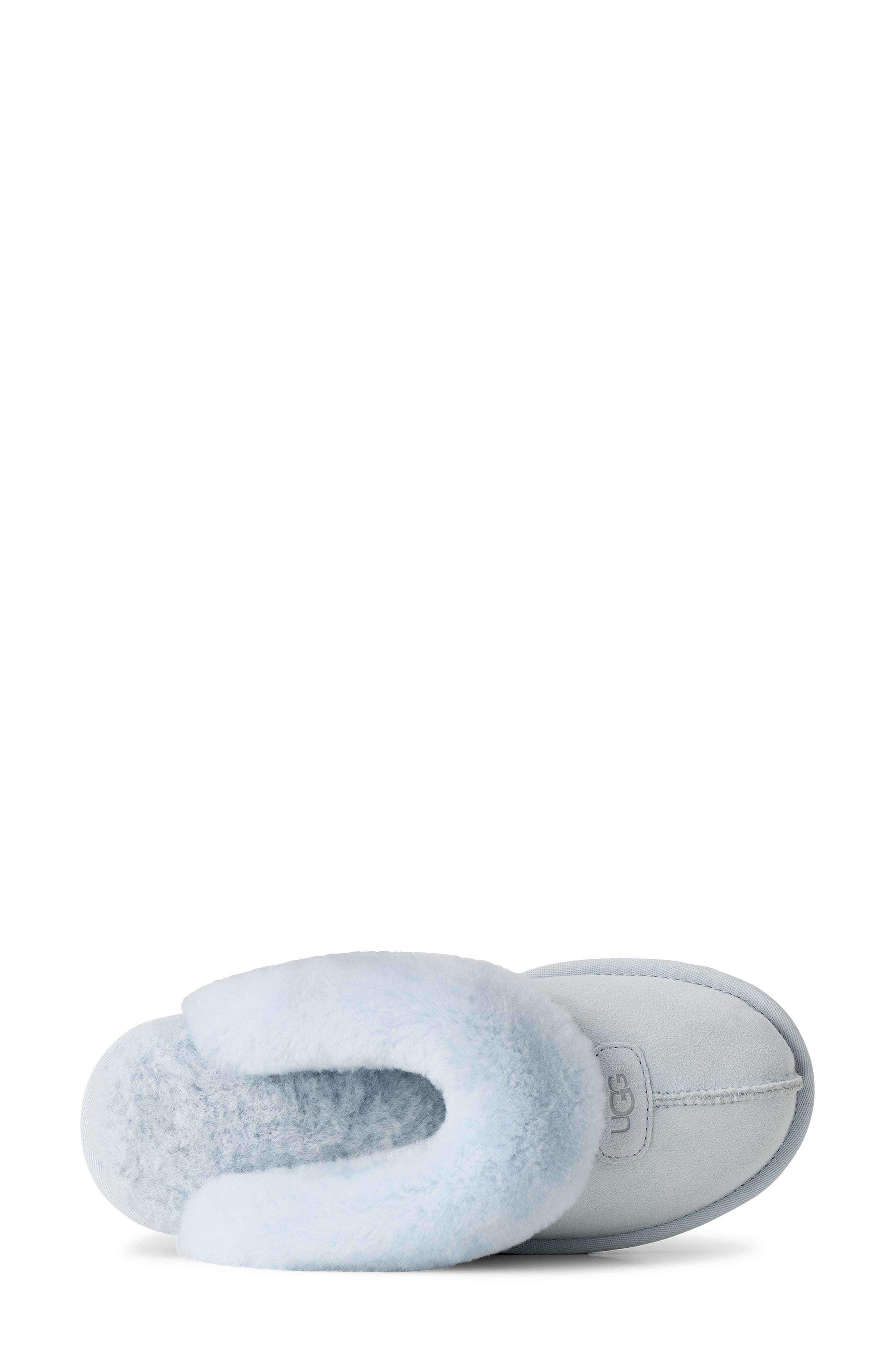 Coquette Genuine Shearling Lined Slipper, Alternate, color, SKY BLUE