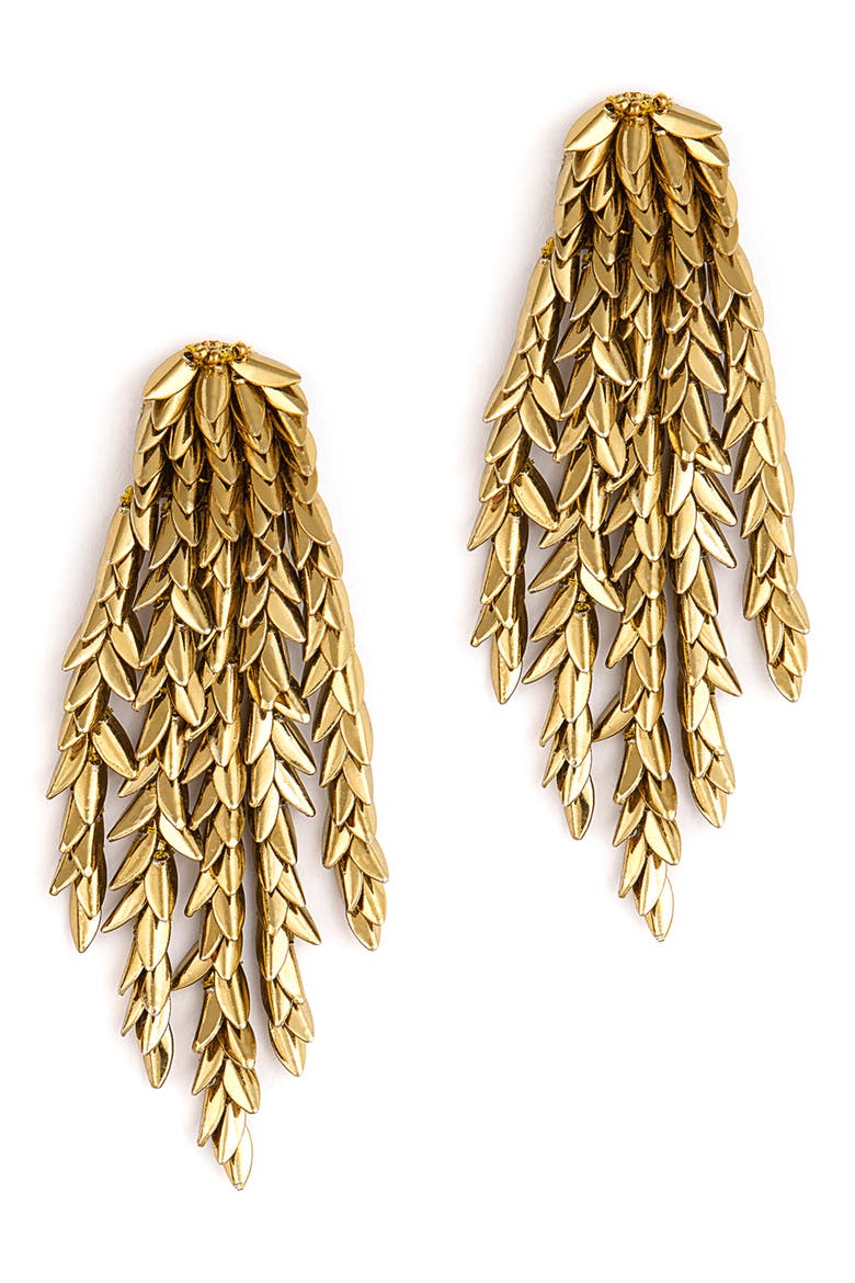 Morrigan Drop Earrings, Main, color, GOLD