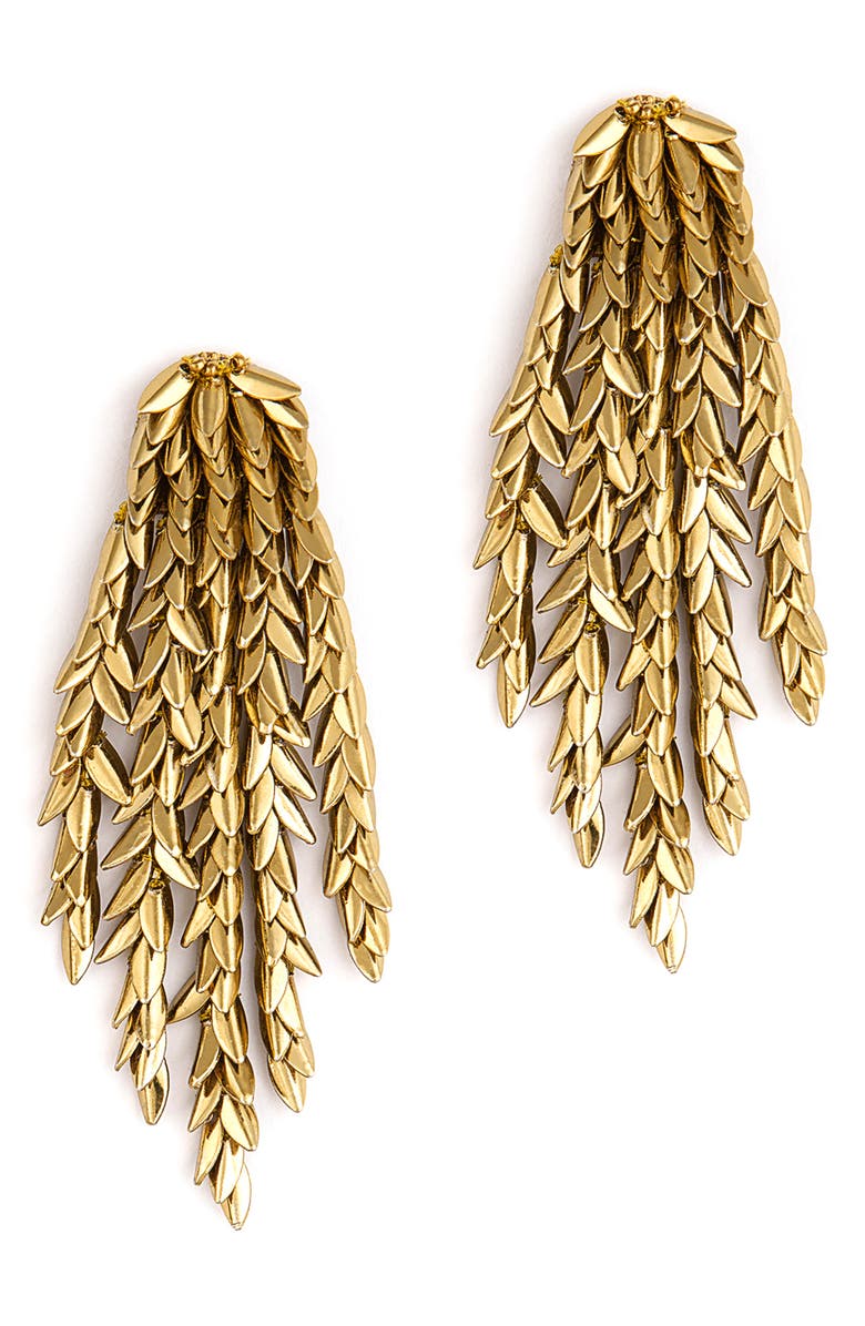 Deepa Gurnani Morrigan Drop Earrings, Main, color, Gold