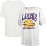 '47 Women's '47 White Los Angeles Lakers City Edition Down Court Sadie T-Shirt