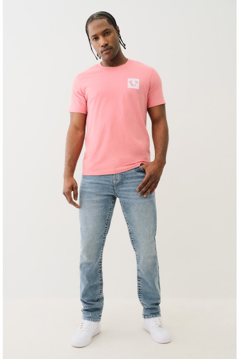Geno Big T Flap Slim Fit Jeans, Alternate, color, LIGHT MELLOW WASH