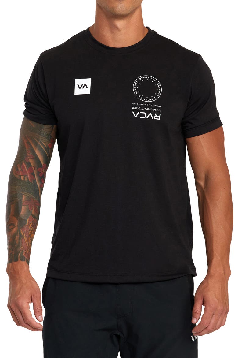 VA Mark Performance Graphic T-Shirt, Main, color, BLACK