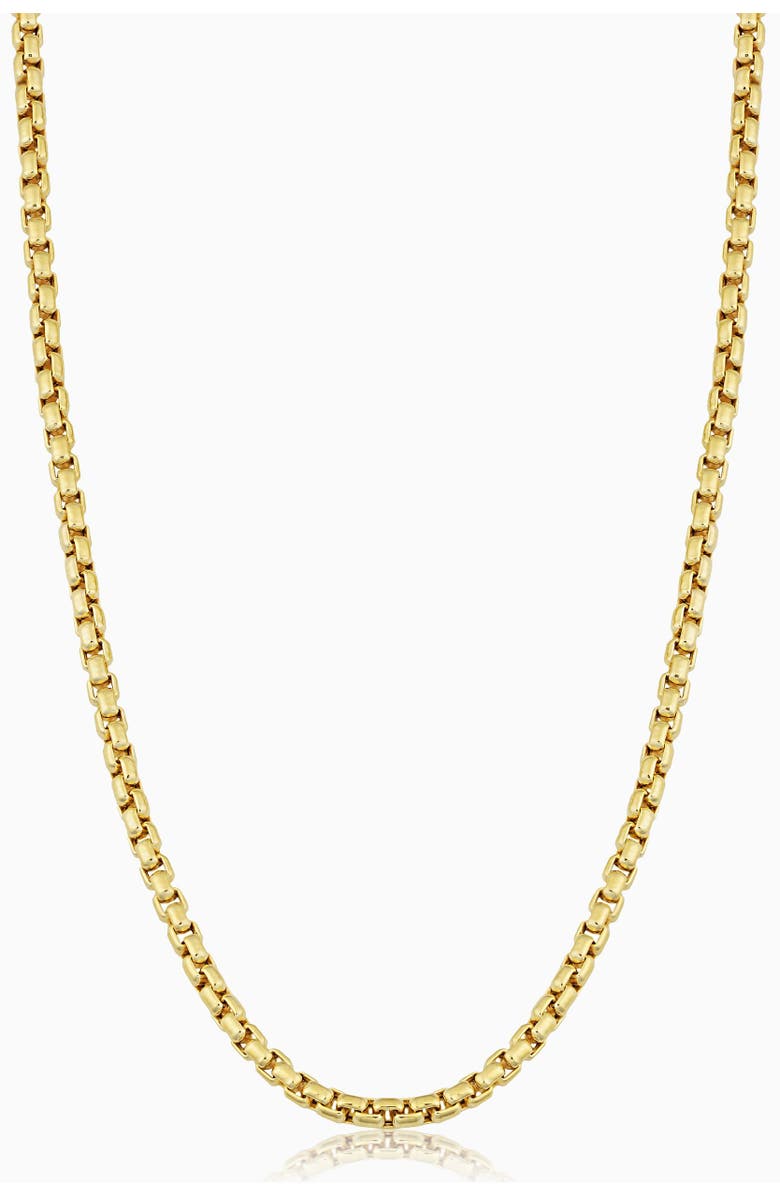 Oradina 14K Gold Round Bodega Chain Necklace, Main, color, Yellow Gold