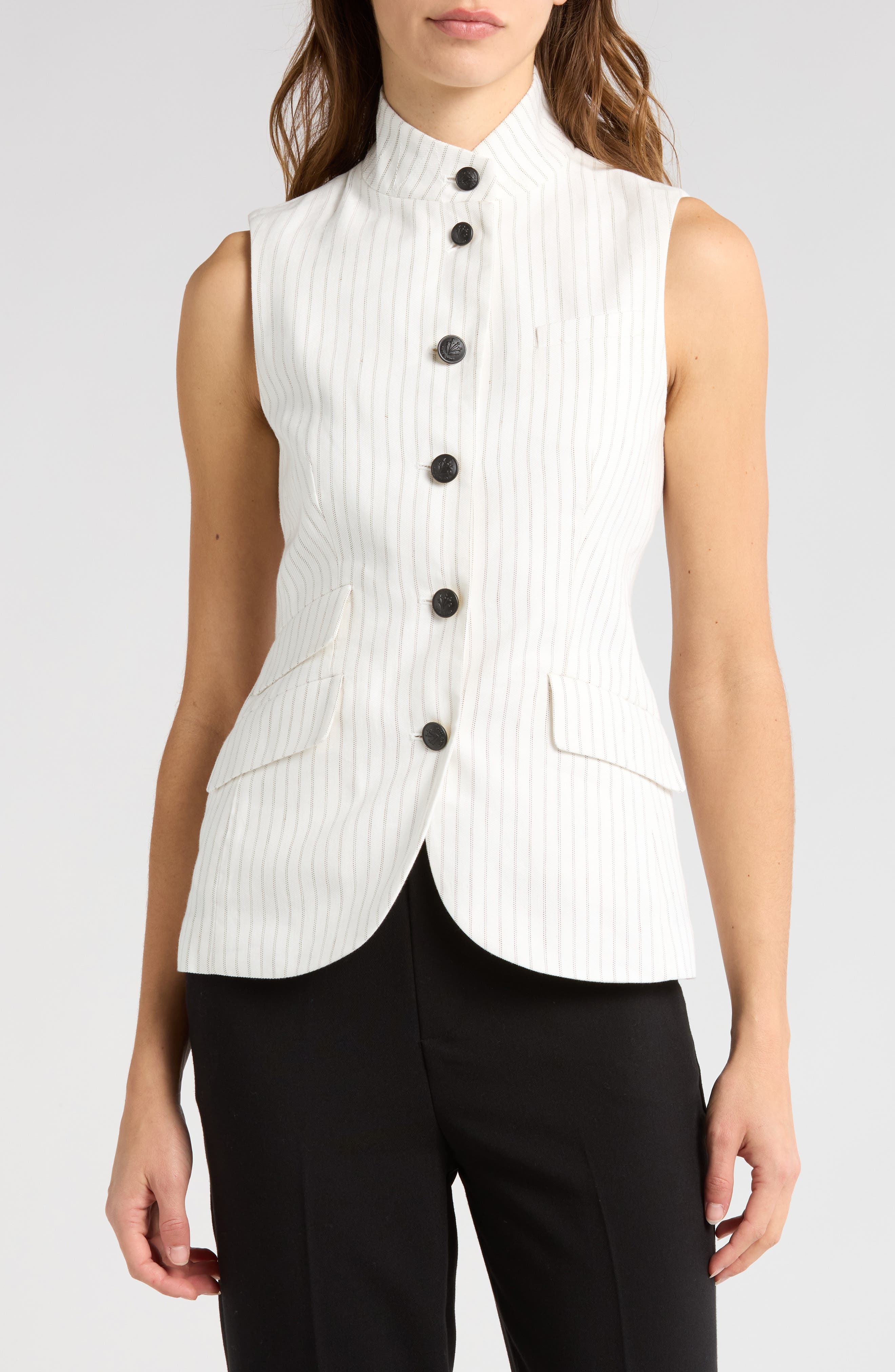 rag & bone Slade Cotton & Linen Vest