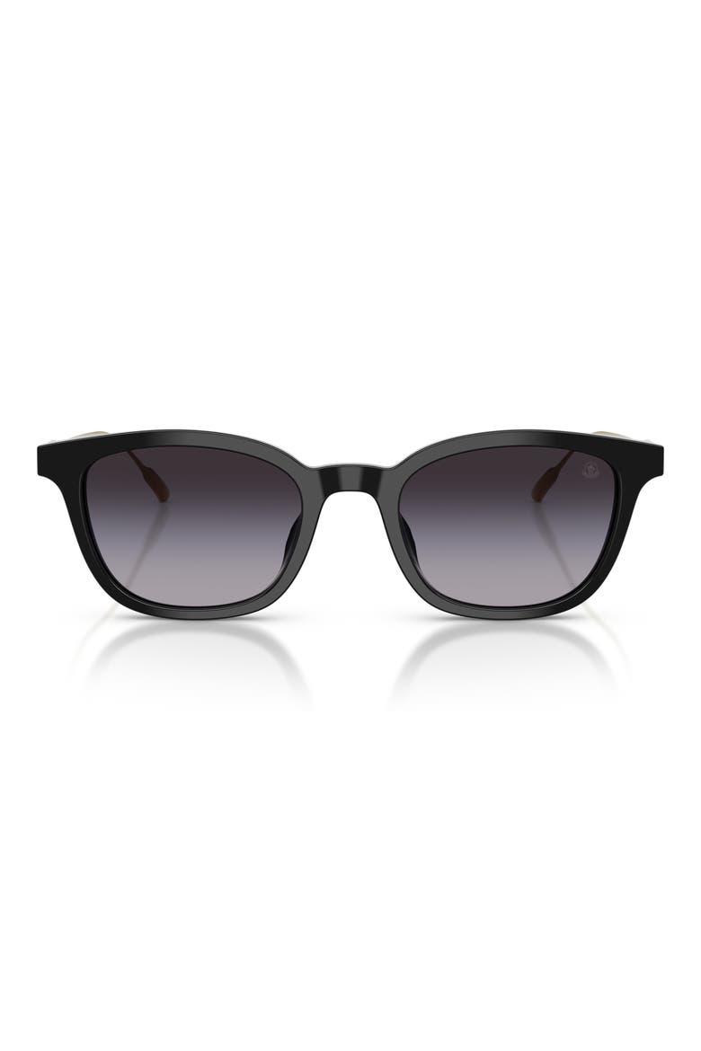 Lentis 50mm Gradient Phantos Sunglasses, Main, color, SHINY BLACK / GRADIENT GREY