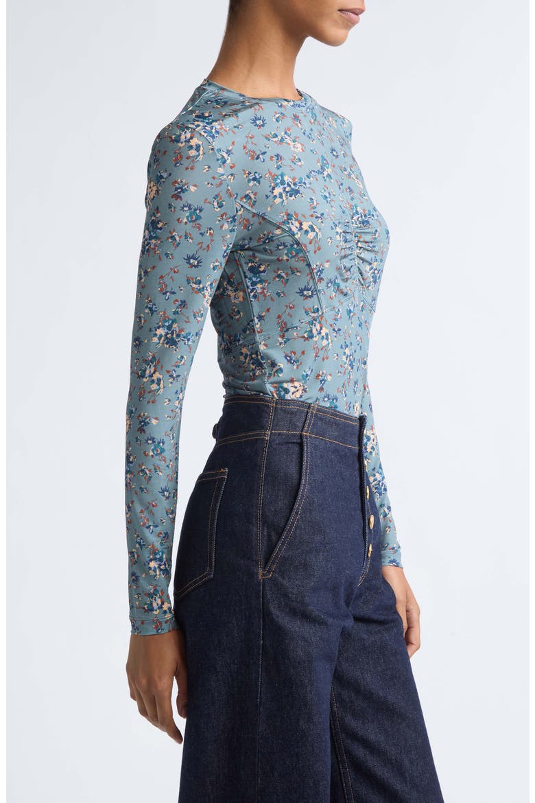 Neri Jersey Top, Alternate, color, CELESTE FLORAL