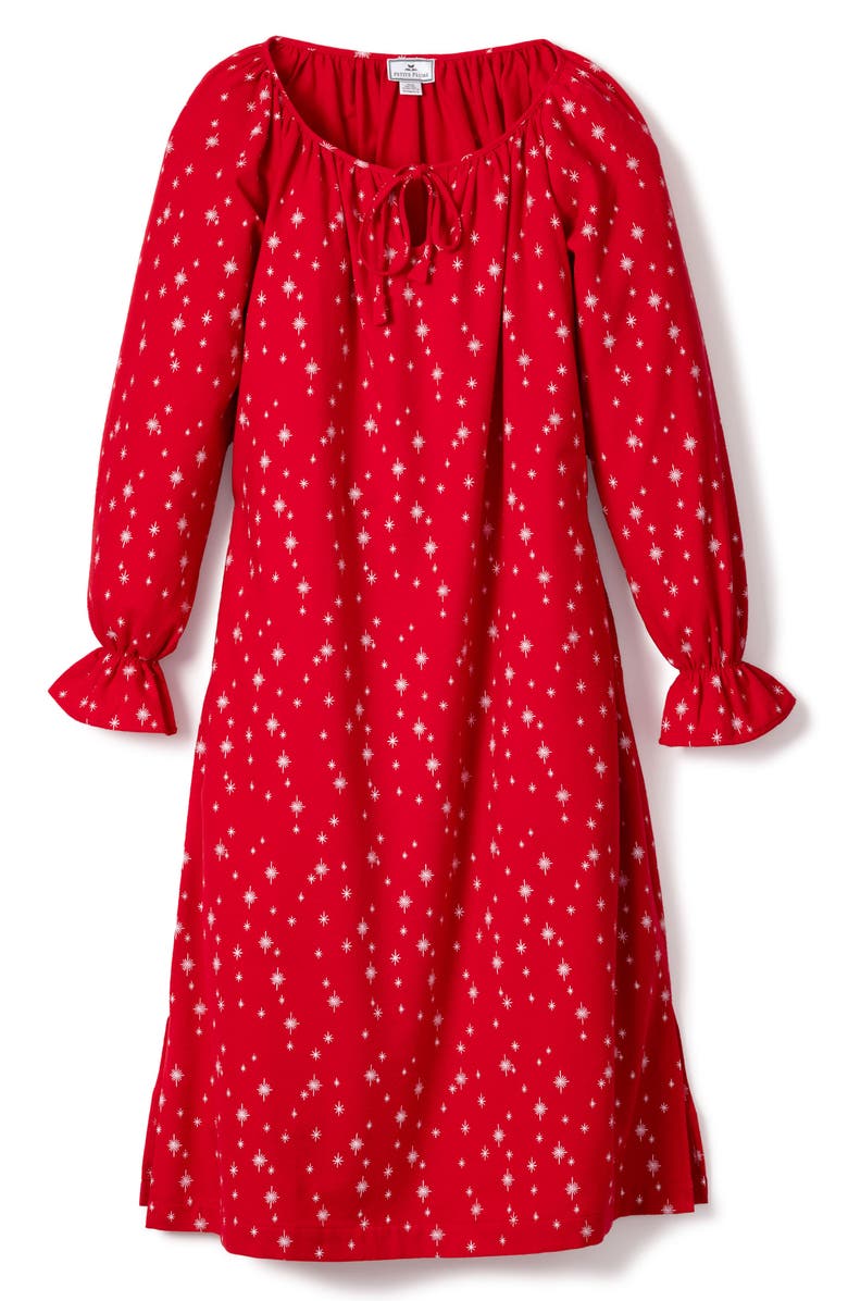 Petite Plume Starry Night Cotton Nightgown, Alternate, color, 
