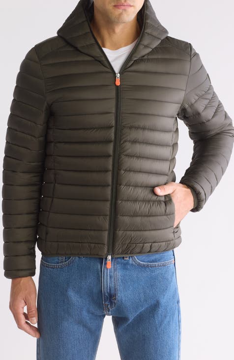 Water Repellent Hooded Packable Puffer Jacket