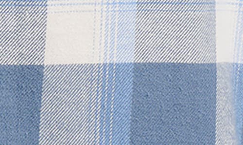 Quiksilver Penmar Check Cotton Flannel Button-up Shirtr In Blue