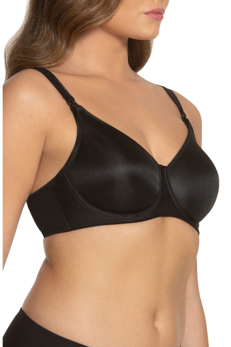 Nanette Seamless Underwire Maternity/Nursing Bra, Alternate, color, BLACK