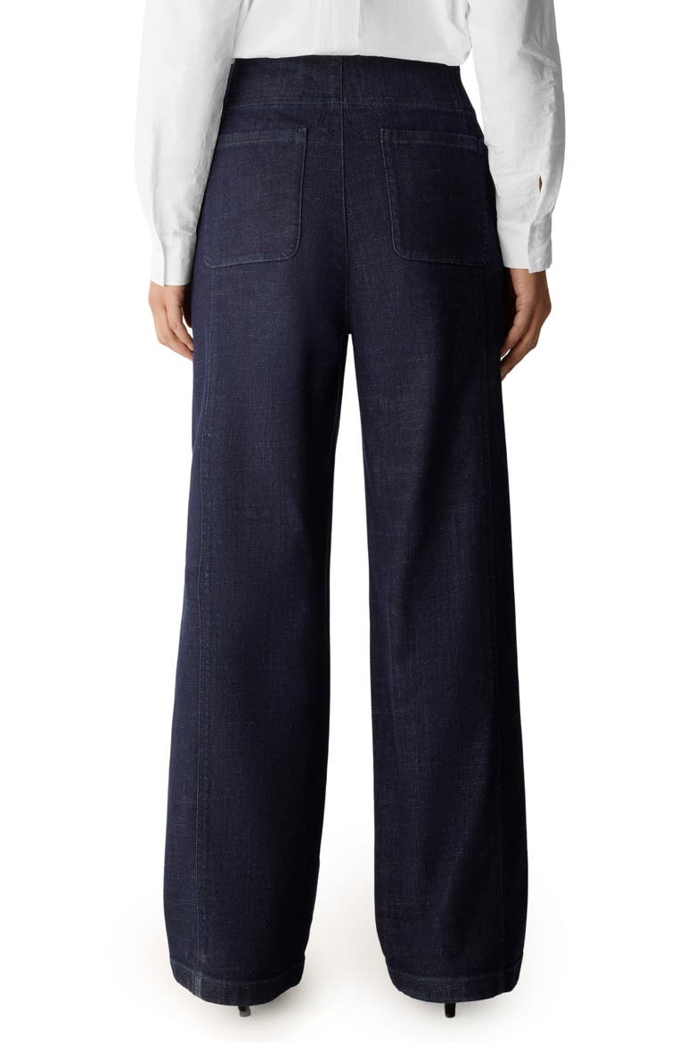 Wide Leg Denim Pants, Alternate, color, DEEP INDIGO
