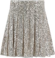 Lola + The Boys Party Shimmer Sequin Skirt