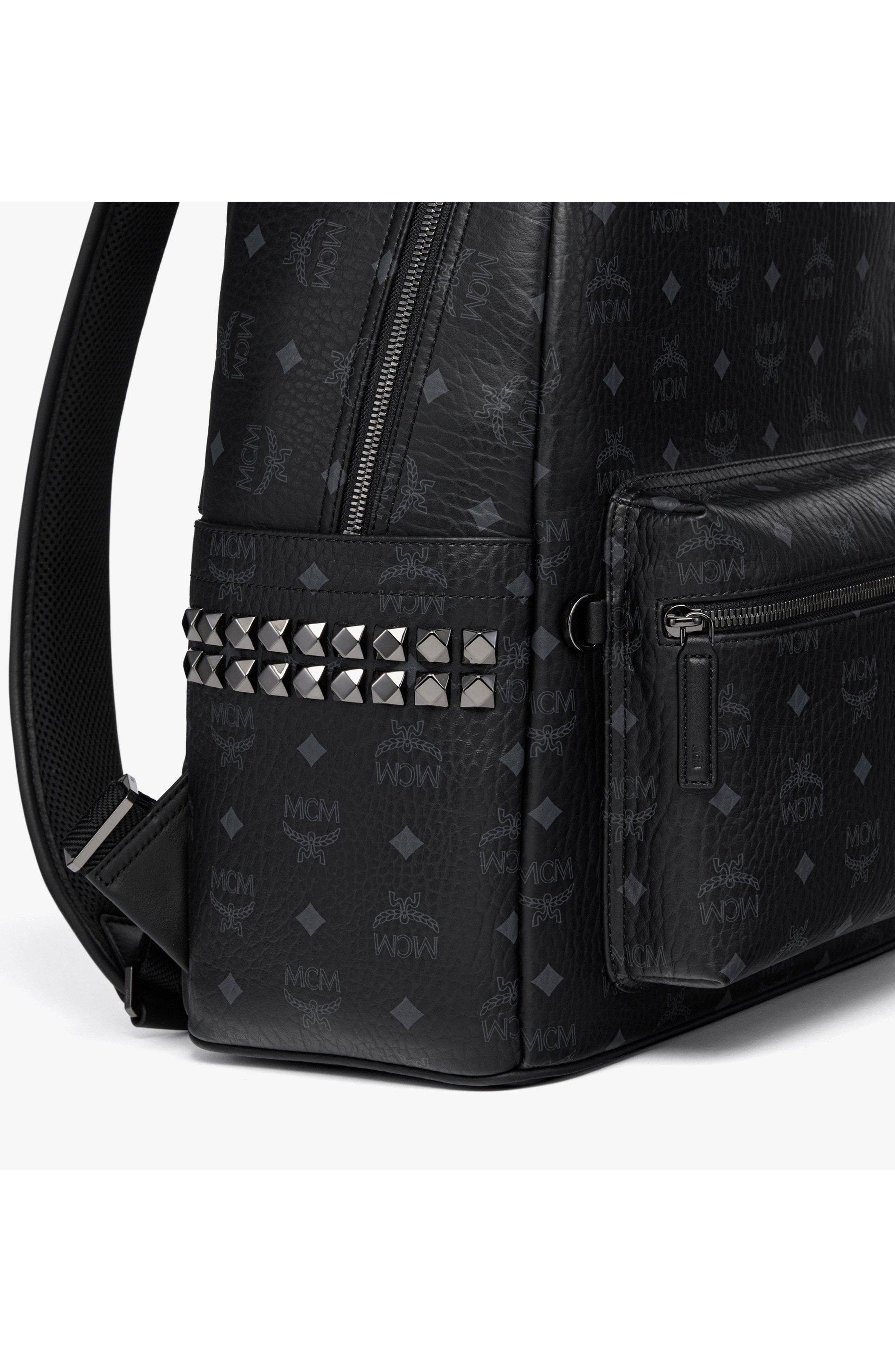 Stark Side Studs Backpack in Visetos, Alternate, color, Black