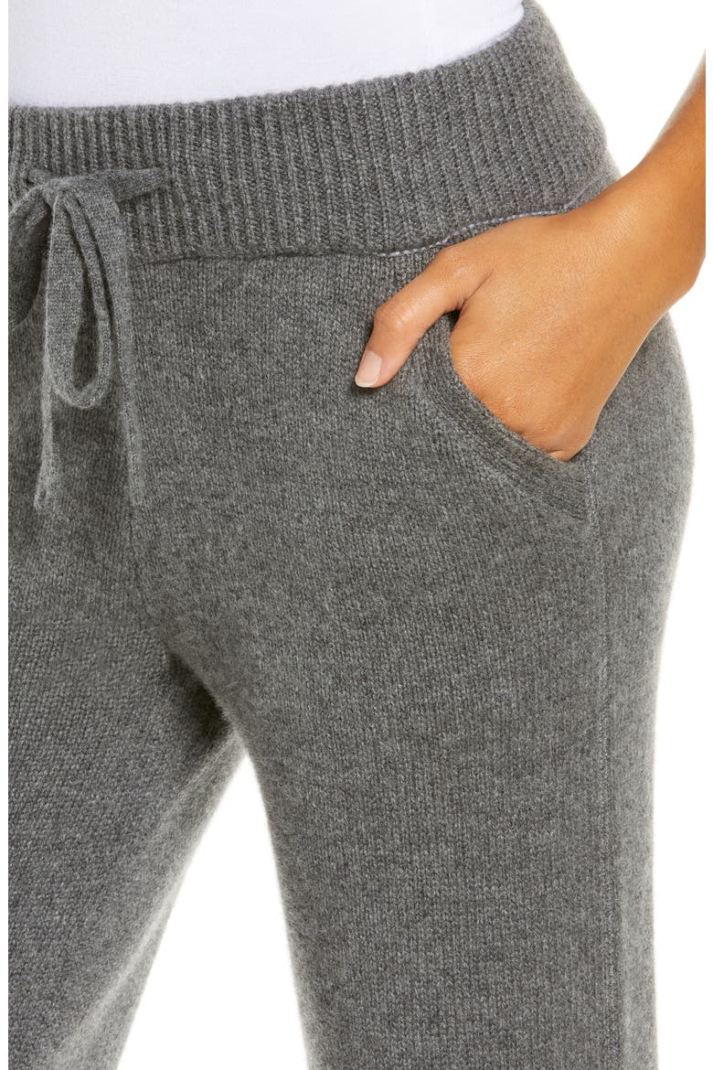 Aida Cashmere Blend Joggers, Alternate, color, CHARCOAL