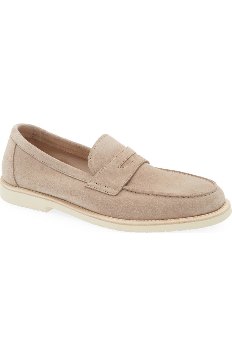 Brunello Cucinelli Penny Loafer, Main, color, Mushroom