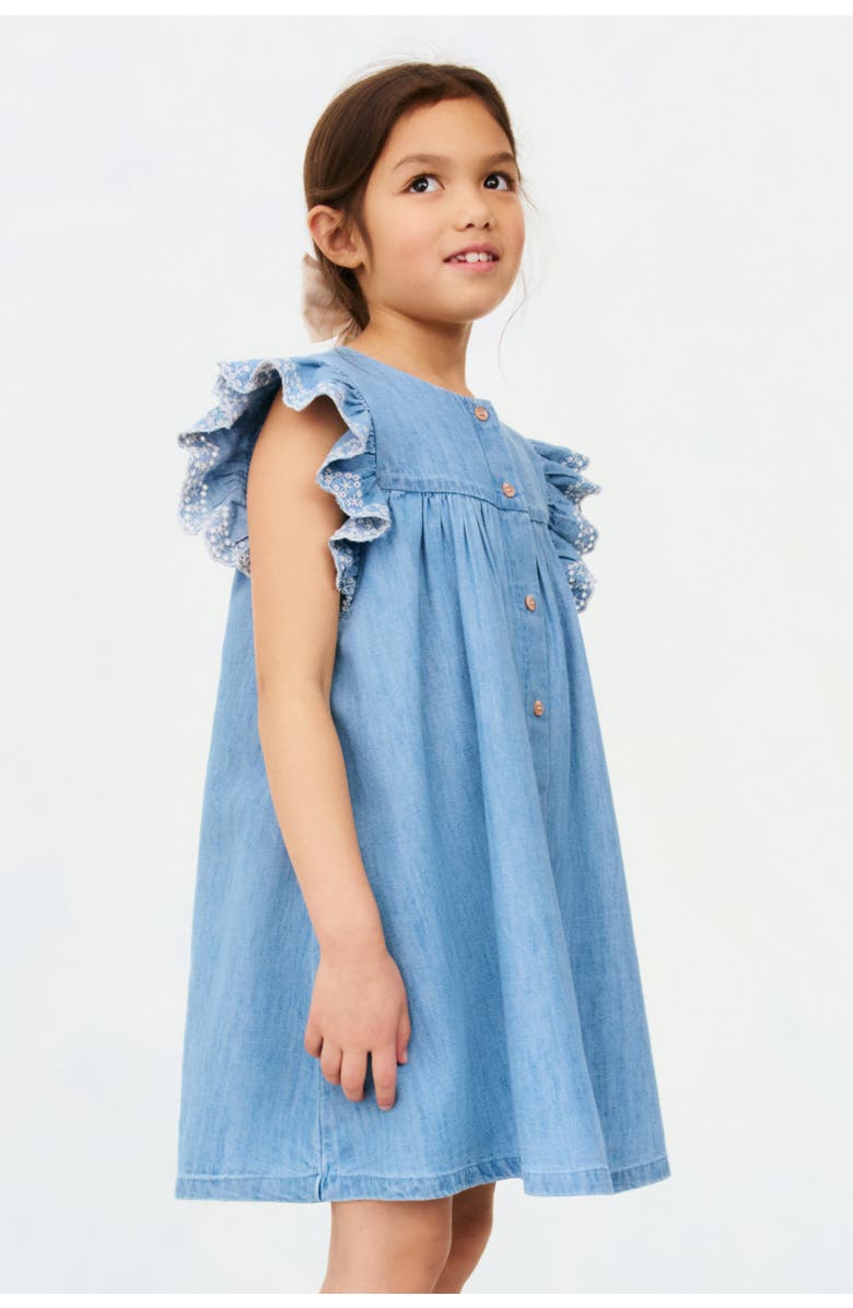 H&M Denim Dress, Alternate, color, Light Denim Blue