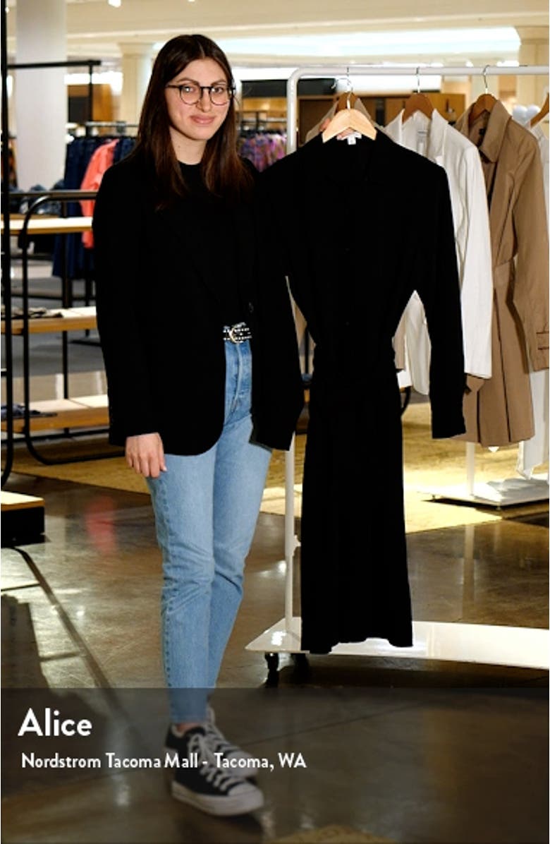 Long Sleeve Belted Shirtdress, sales video thumbnail