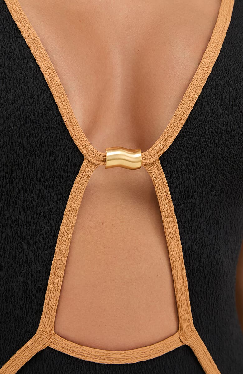 ViX Paula Hermanny Firenze Lily Kara One-Piece Swimsuit, Alternate, color, Black