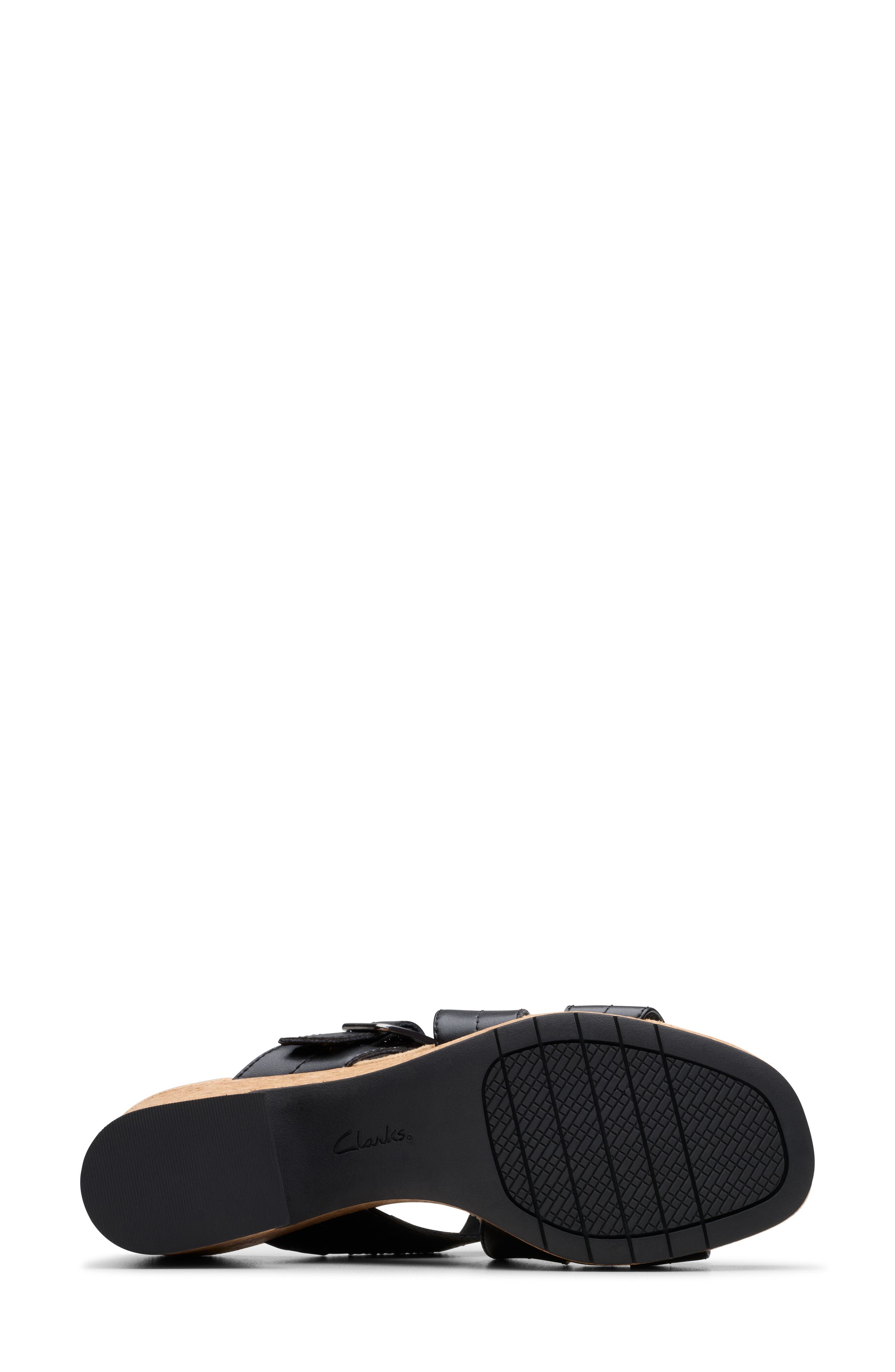 Clarks<sup>®</sup> Nerisa Holly Platform Sandal, Alternate, color, Black Leather