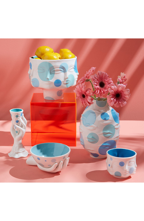 Jonathan Adler L'pop Dora Maar Pedestal Bowl In Blue
