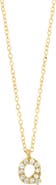 Bony Levy Icon Pavé Diamond Initial Pendant Necklace