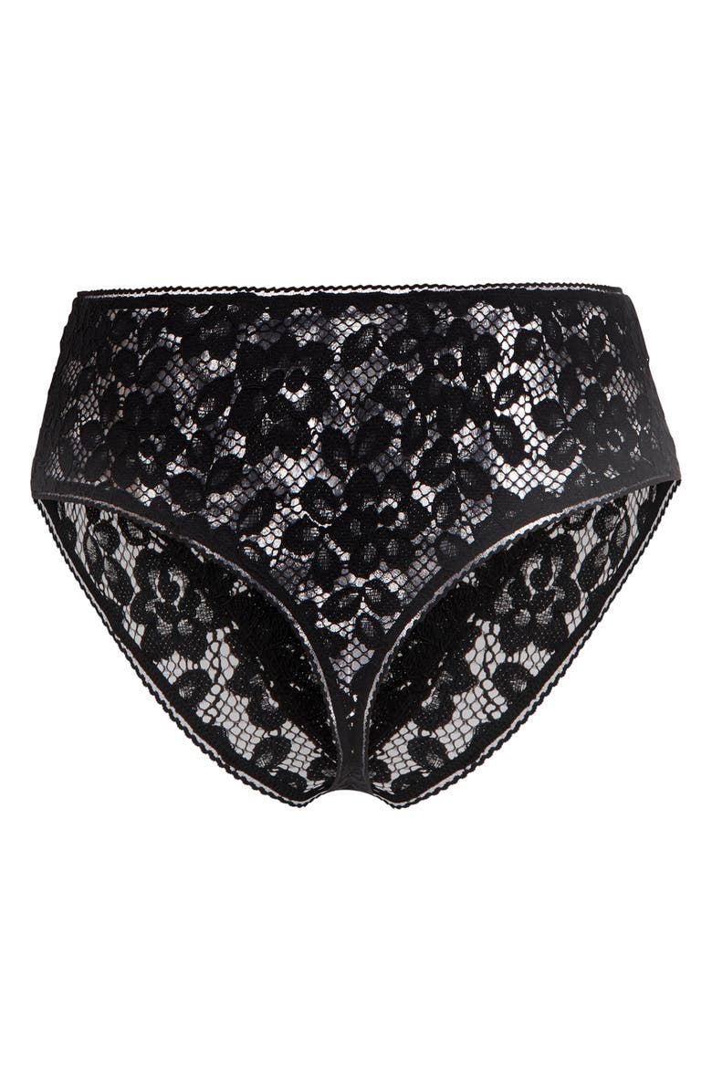 Wolford Lace High Cut Briefs, Alternate, color, 