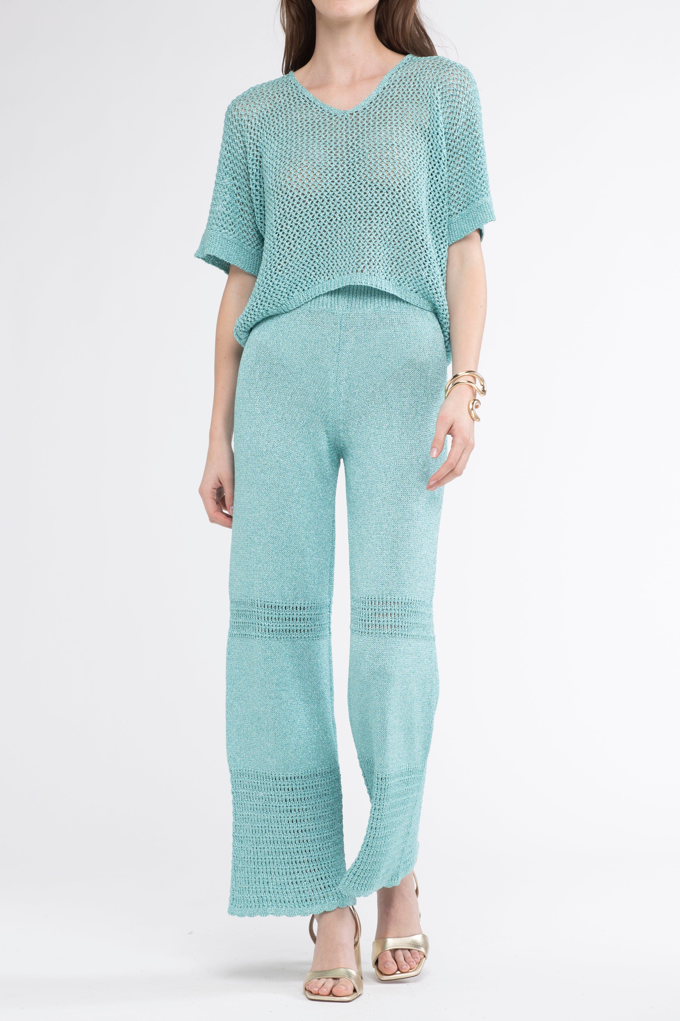 Tina Crochet Cover-Up Pants - image 4