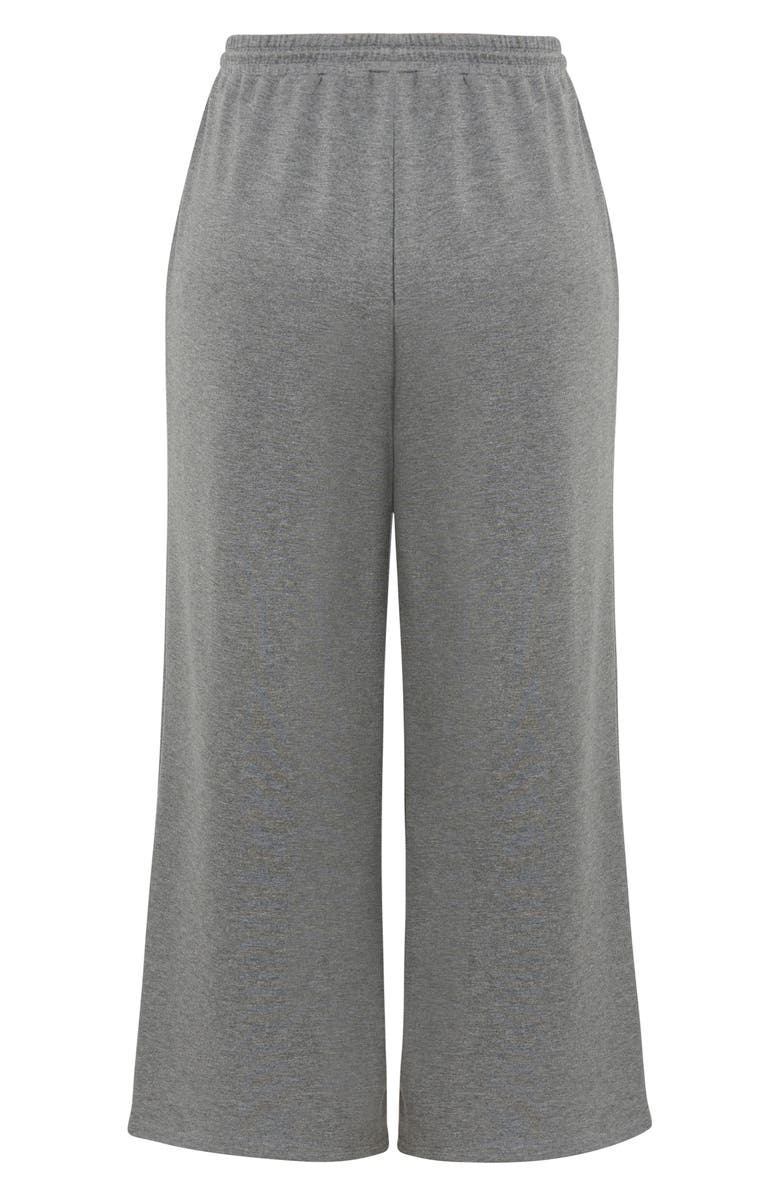 City Chic Maia Wide Leg Pull-On Pants, Alternate, color, Grey