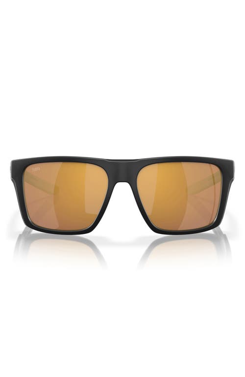Costa Del Mar 57mm Polarized Square Sunglasses In Black