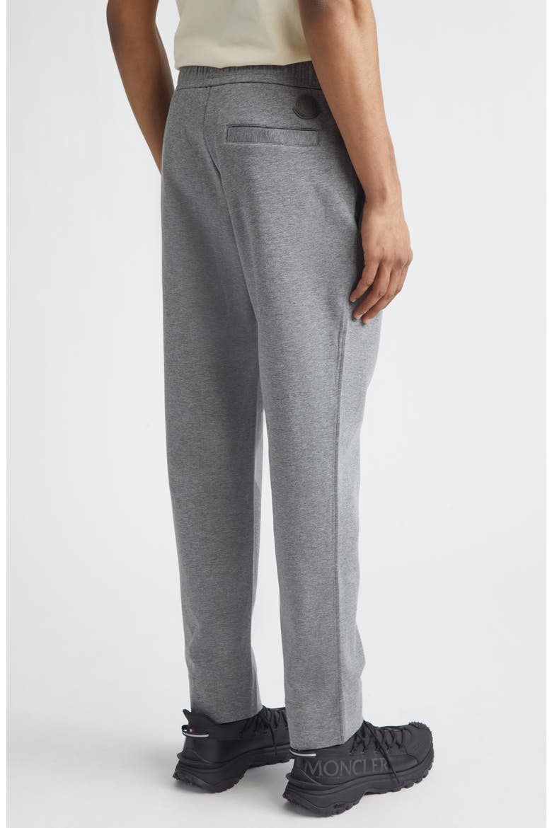 Cotton Blend Double Jersey Drawstring Joggers, Alternate, color, MEDIUM GRAY MELANGE