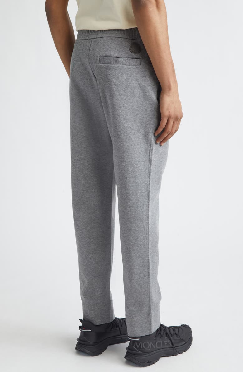 Moncler Cotton Blend Double Jersey Drawstring Joggers, Alternate, color, Medium Gray Melange
