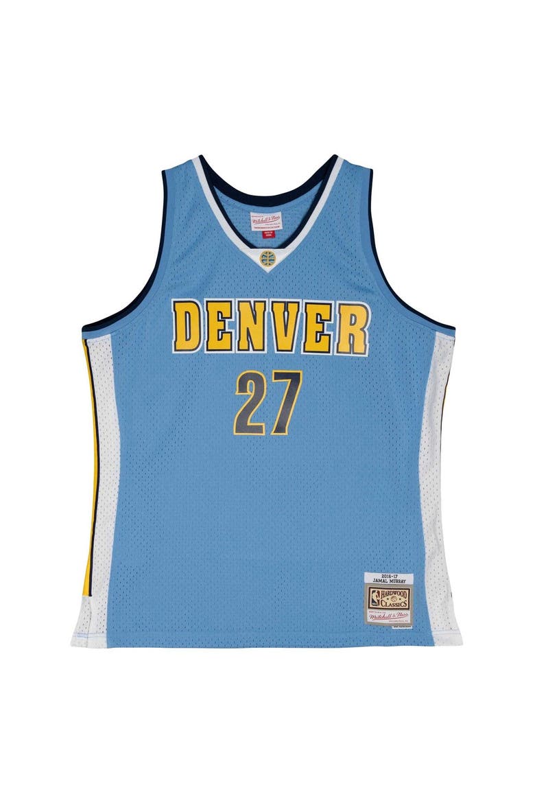 Men's Mitchell & Ness Jamal Murray Powder Blue Denver Nuggets 2016/17 Throwback Swingman Jersey, Alternate, color, Powder Blue