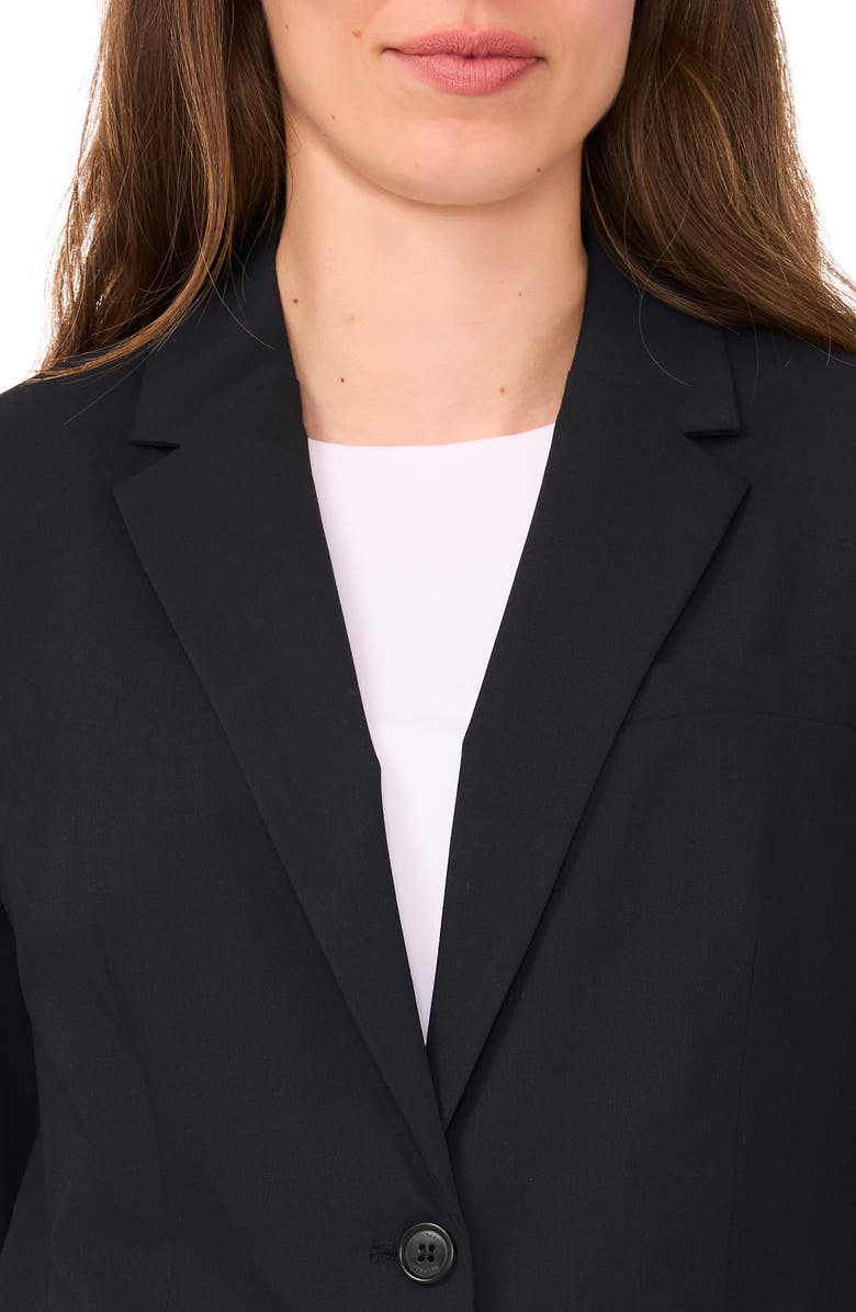 Halogen<sup>®</sup> One-Button Stretch Blazer, Alternate, color, Rich Black