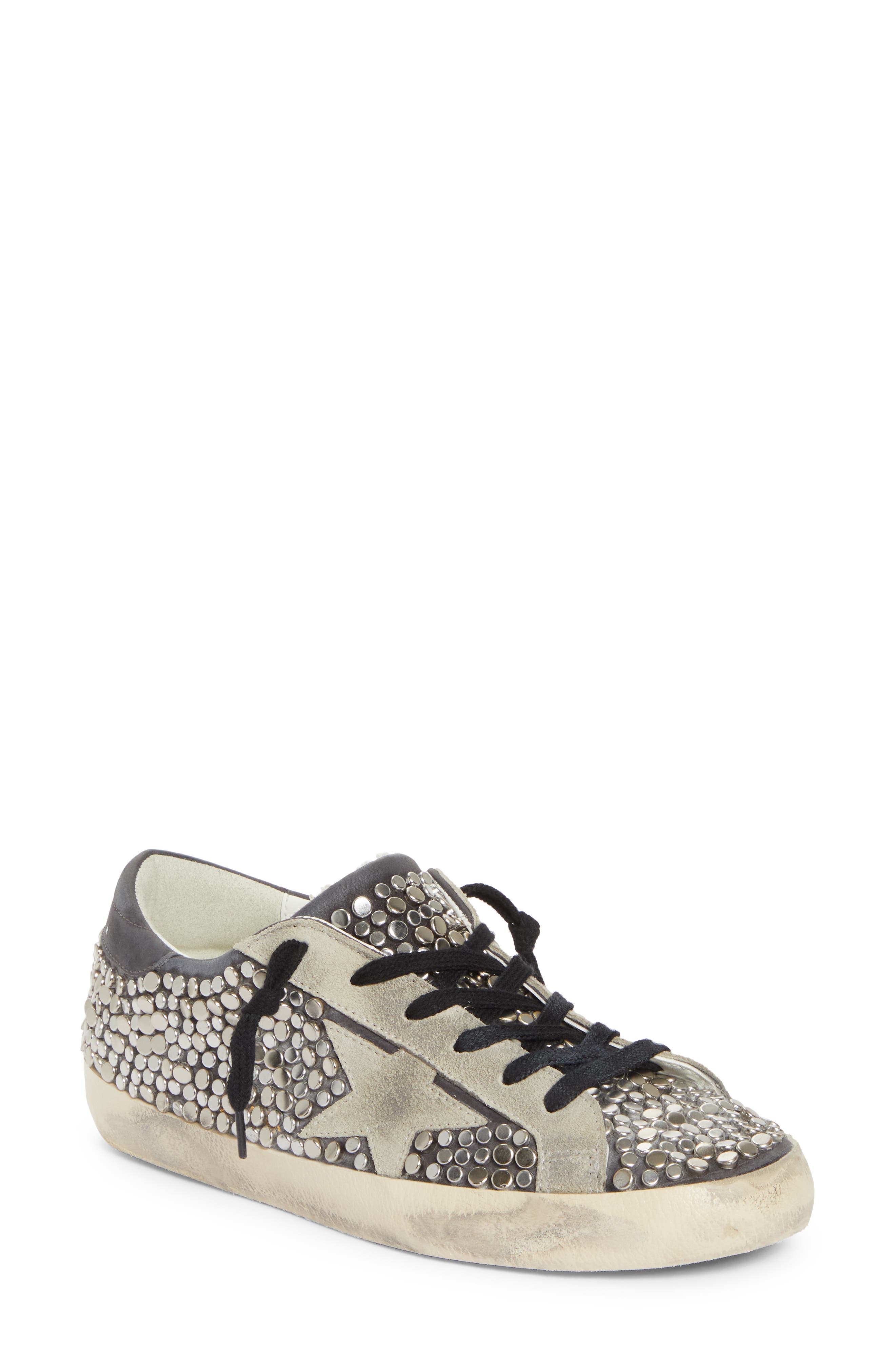 Golden Goose Super-Star Low Top Sneaker, Main, color, Beige/ Silver