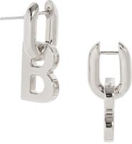 Balenciaga XS B Chain Earrings