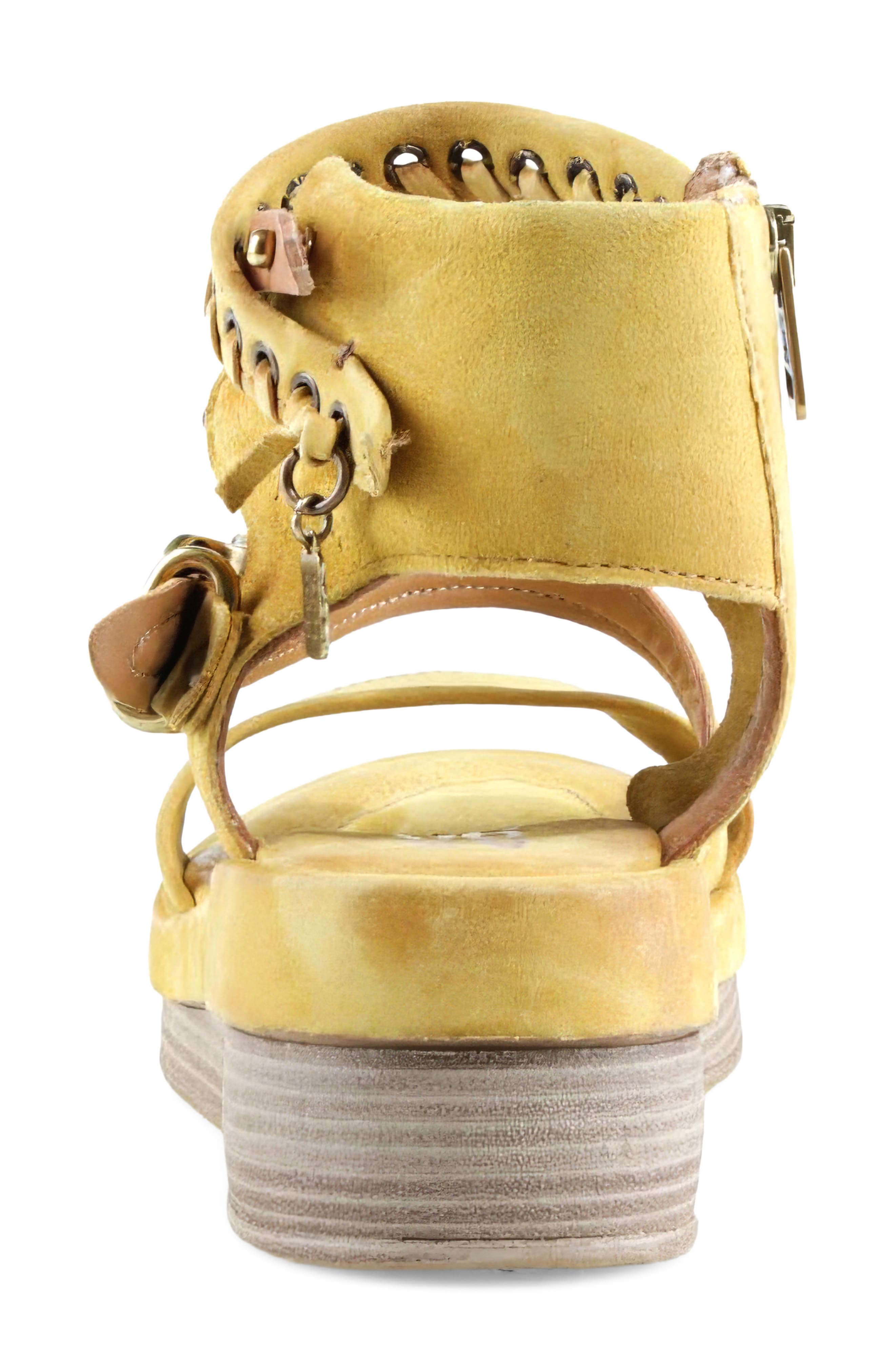 Spaulding Ankle Strap Sandal, Alternate, color, MUSTARD