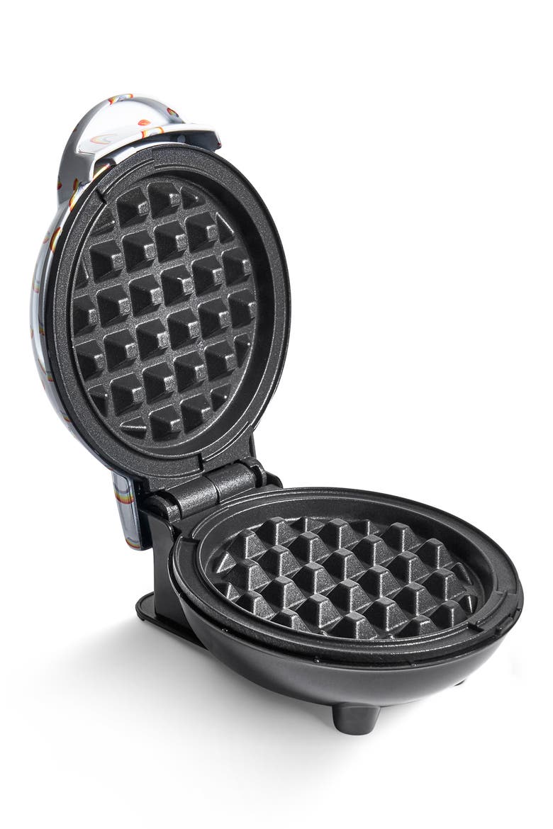 Rainbow Print Mini Waffle Maker, Alternate, color, RAINBOW
