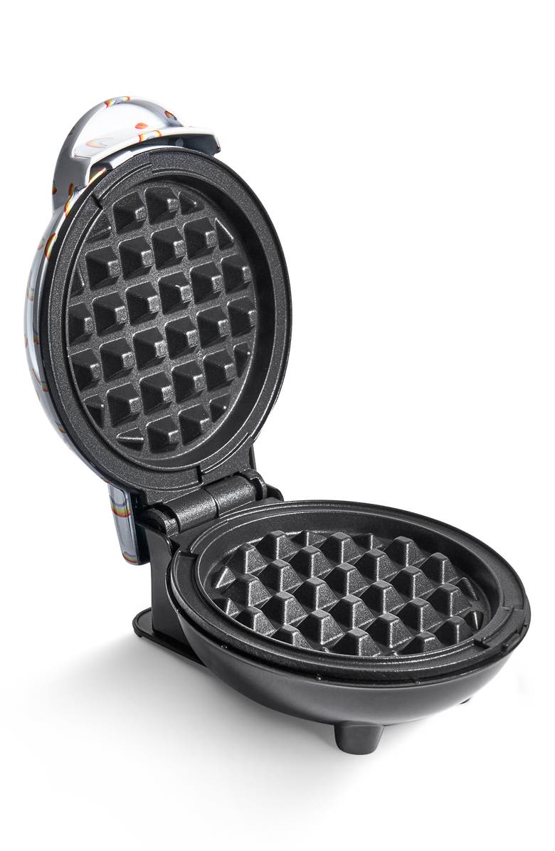 Dash Rainbow Print Mini Waffle Maker, Alternate, color, 
