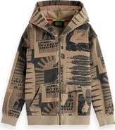 Scotch & Soda Kids' Cotton French Terry Zip Hoodie