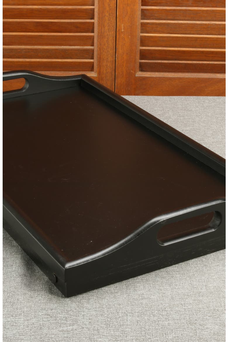 Folding Breakfast Tray, Alternate, color, BLACK