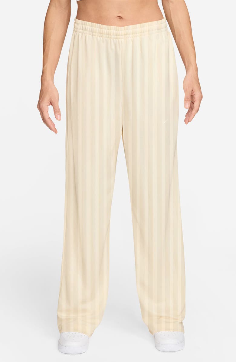 Nike Stripe Jacquard Track Pants, Main, color, Pale Ivory/ Sail