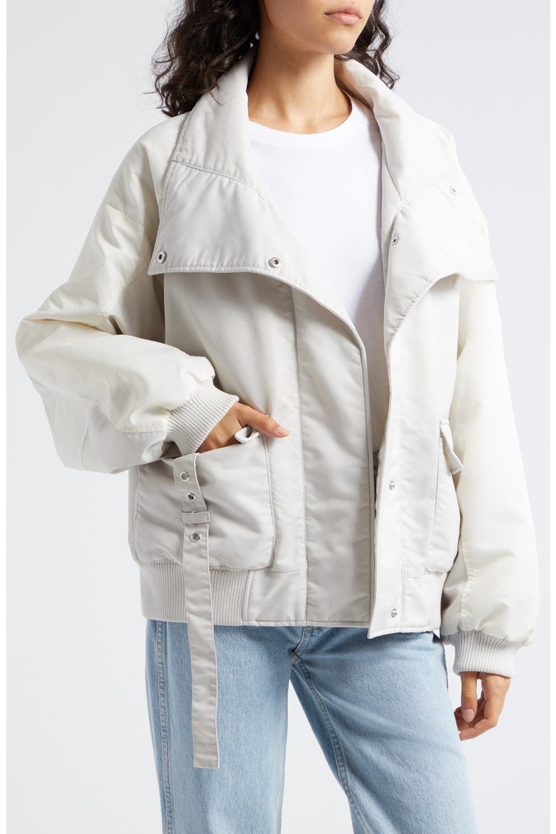 Dory Bomber Jacket with Bib Insert, Alternate, color, LUNAR ROCK